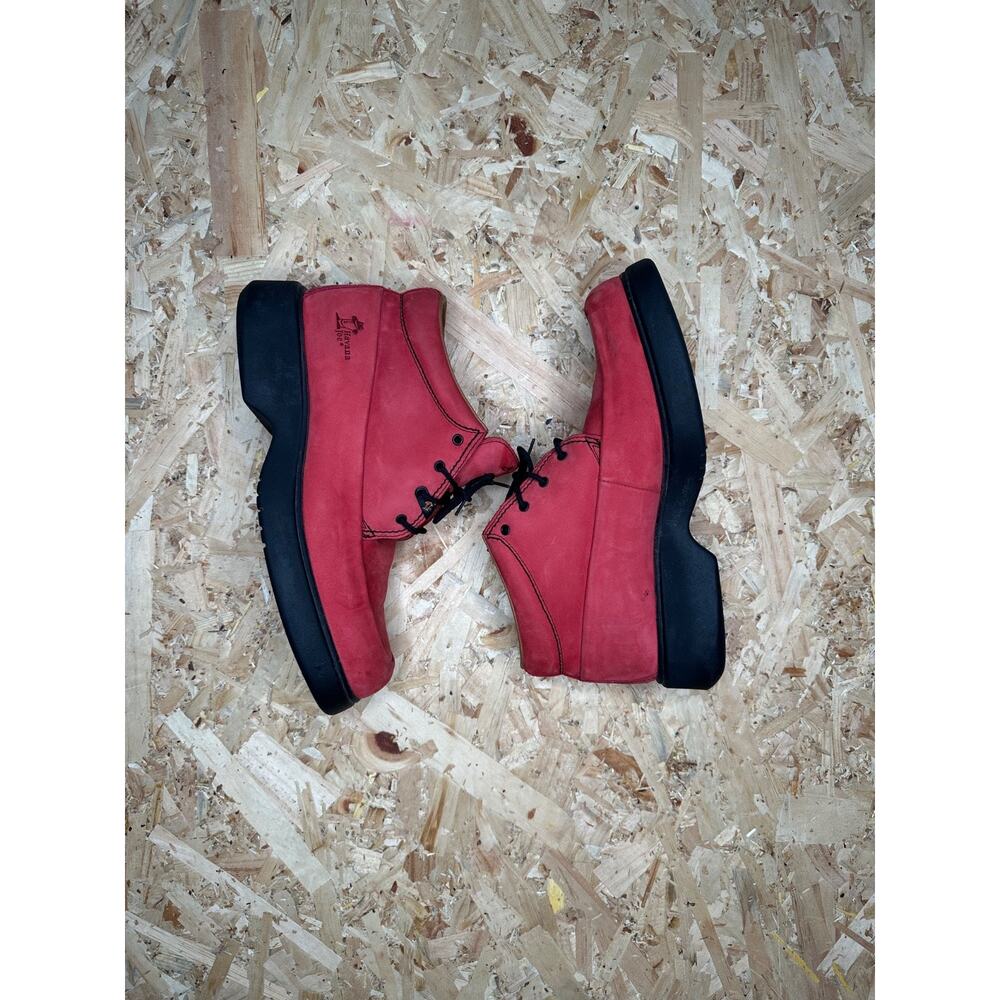 Real Red Leather Boots Made In Spain Mens Sz 42